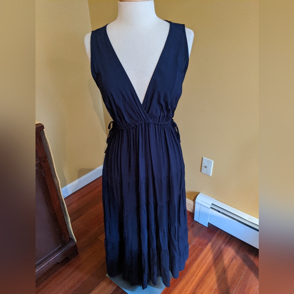 Max Studio blue sapphire sleeveless dress